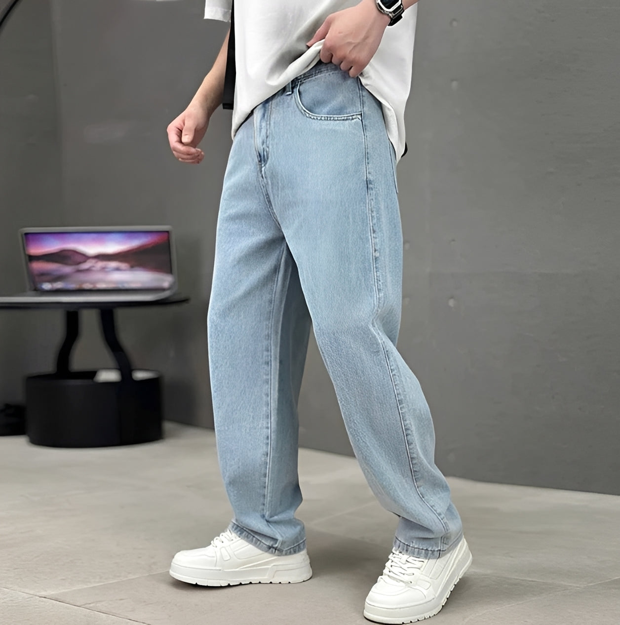 Garza - Weit geschnittene Gerade Jeans