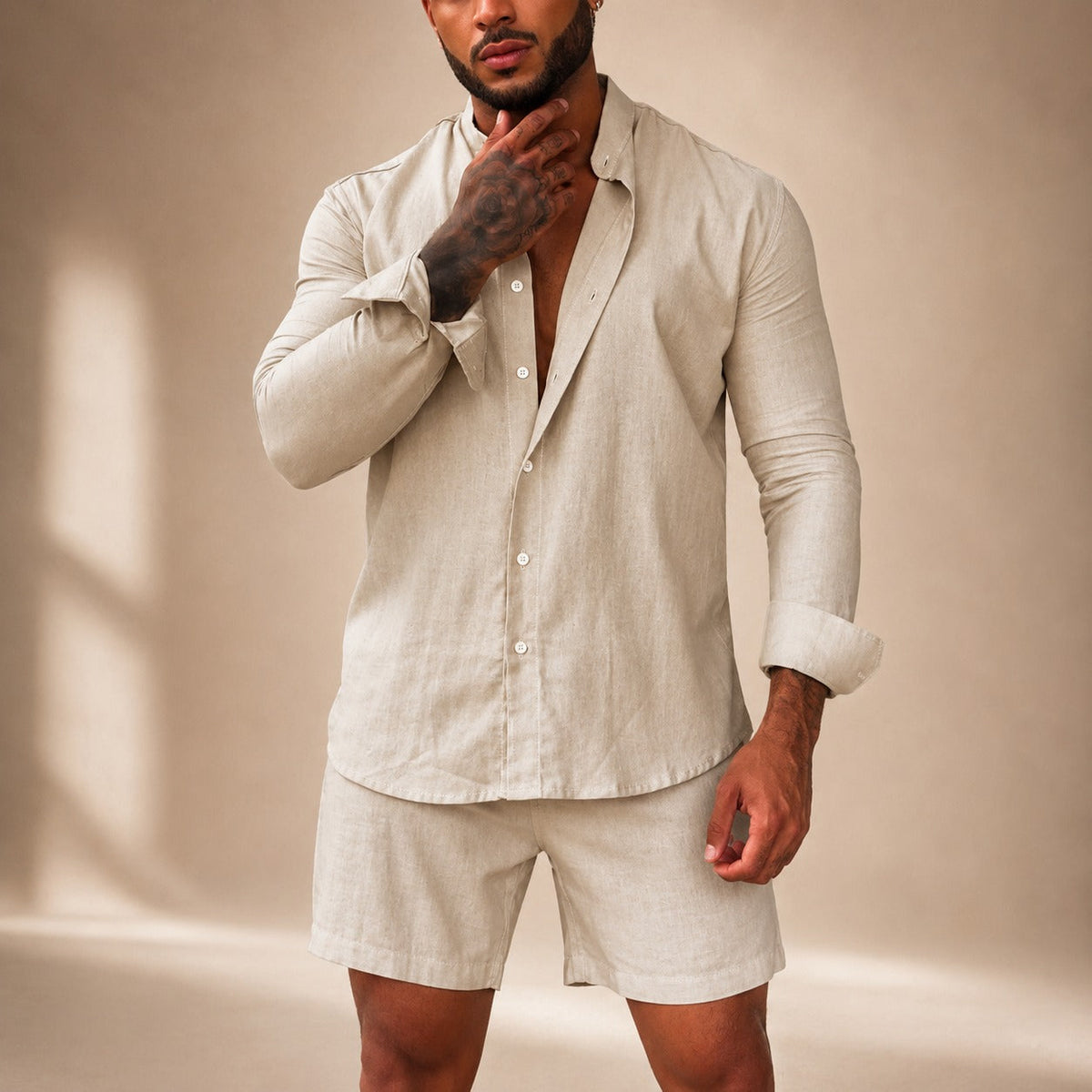 Diego - Entspanntes Set mit Hemd und Shorts