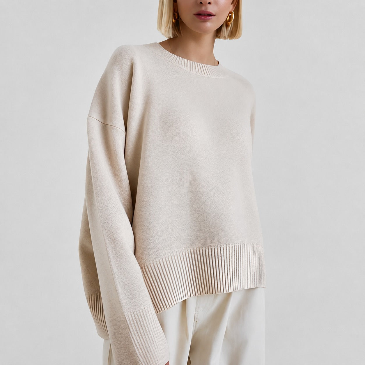 Pamella - Damenpullover im modernen Oversize-Look