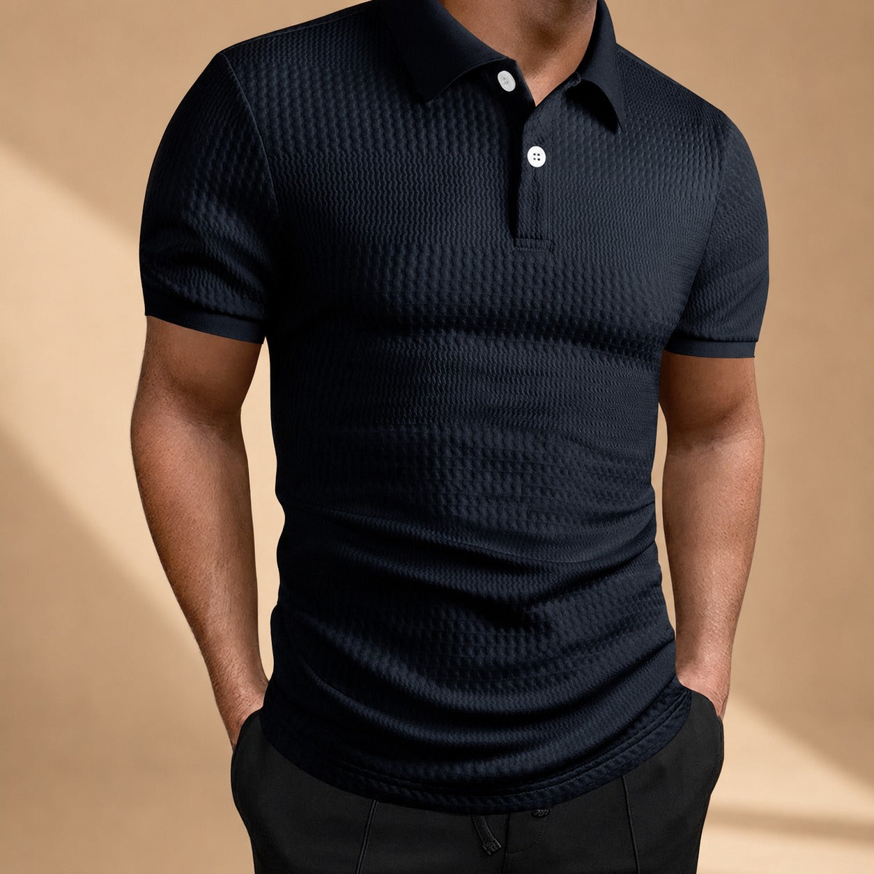 Robyn - Locker geschnittenes Poloshirt mit Design