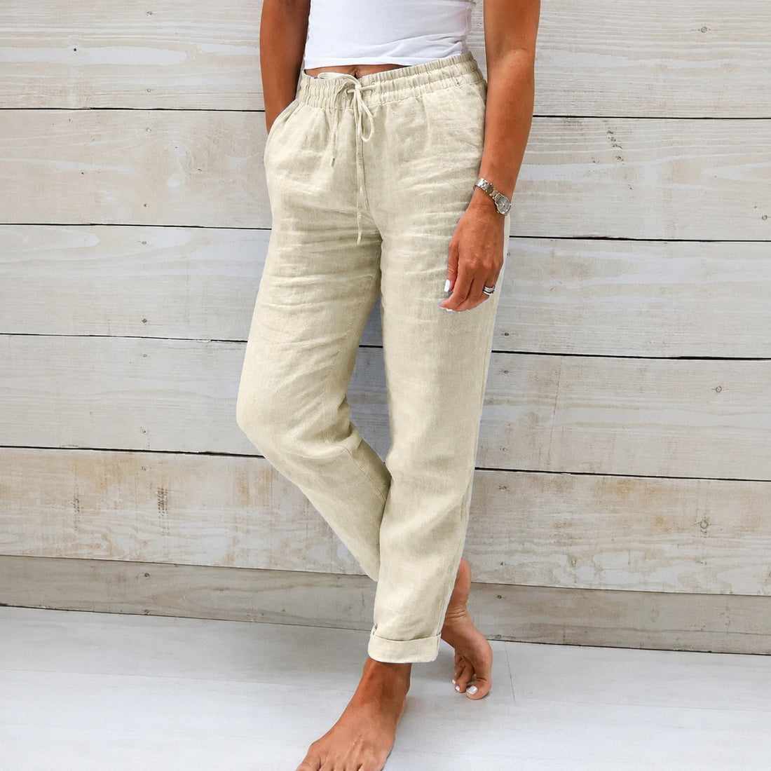 Dyan - Damenhose mit Zugband für einen entspannten Look