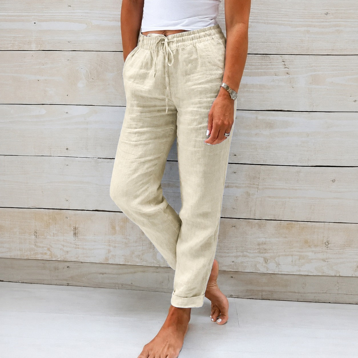 Dyan - Damenhose mit Zugband für einen entspannten Look