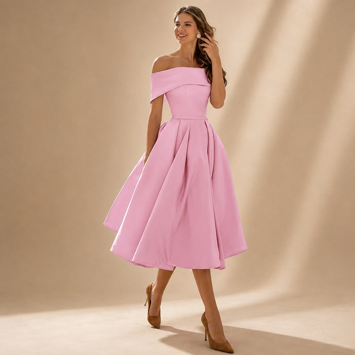 Erika - Stilvolles Kleid mit offenen Schultern