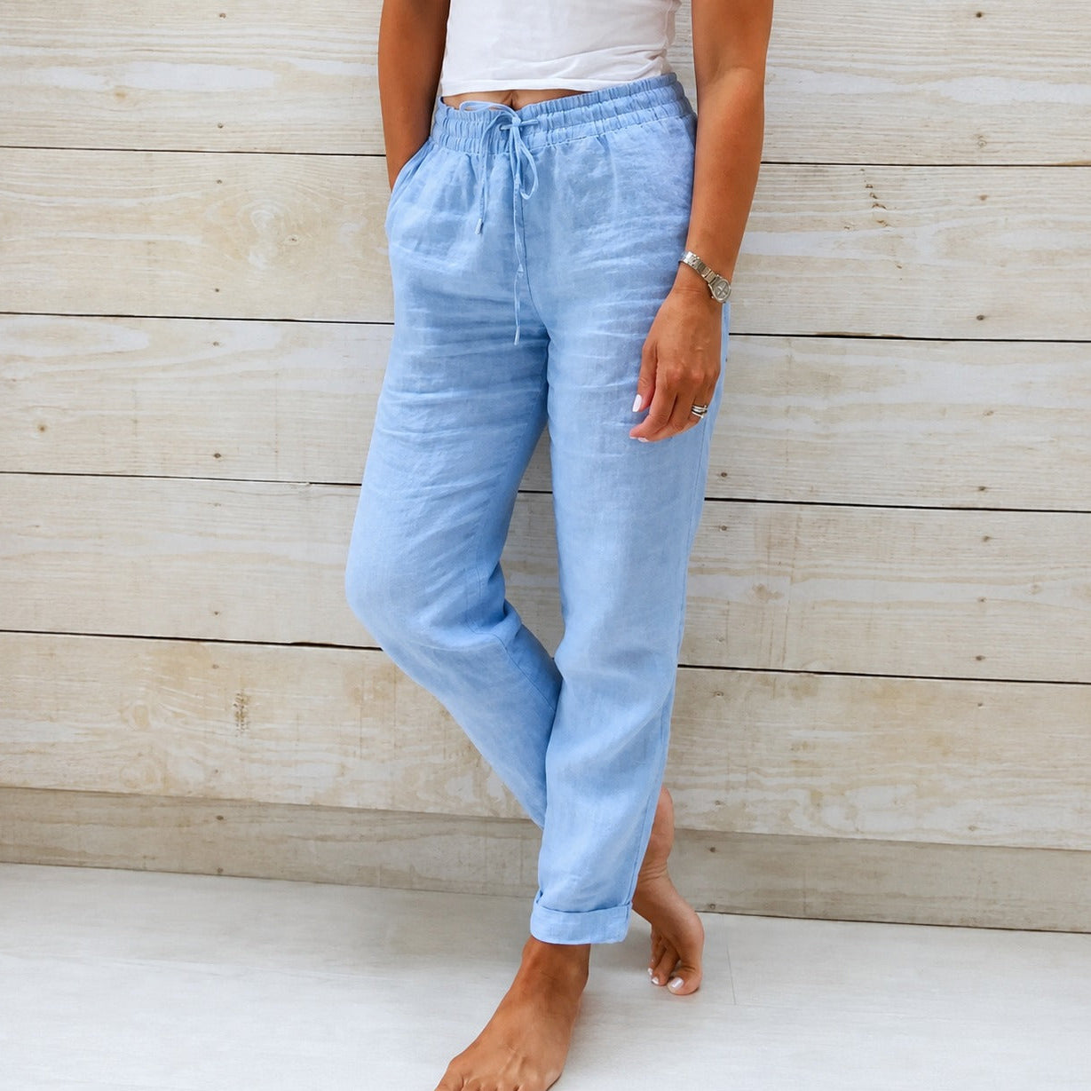 Dyan - Damenhose mit Zugband für einen entspannten Look