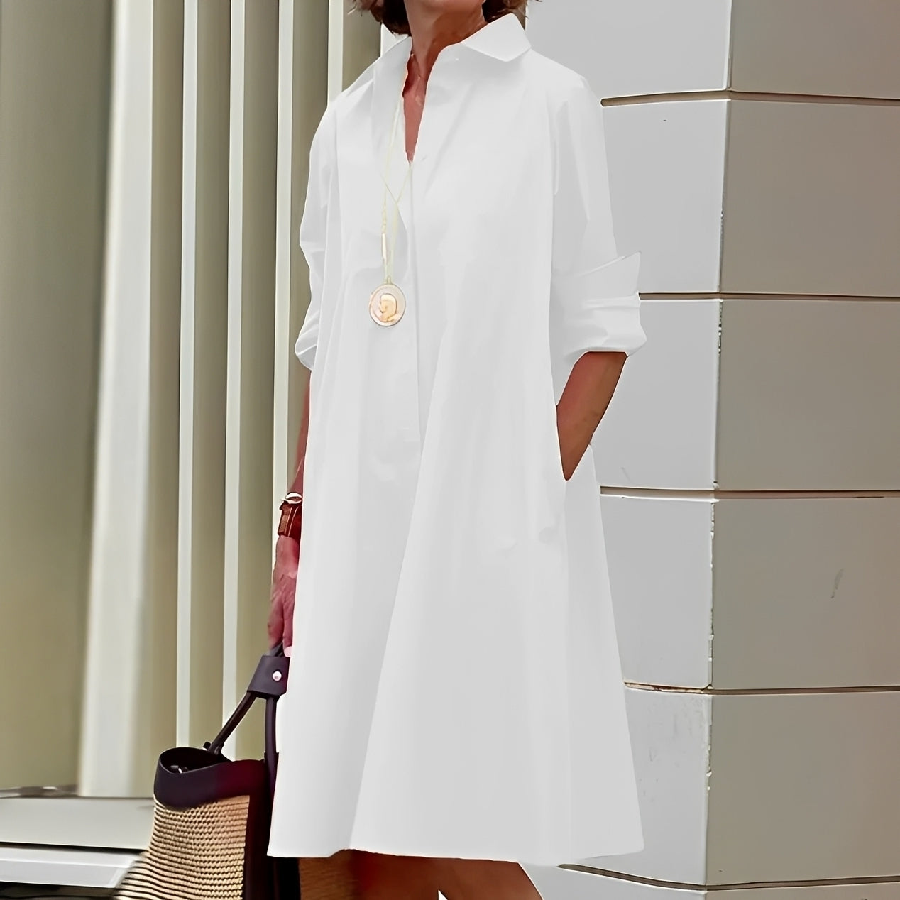 Alissa - Bequemes und lässiges Midikleid für Damen