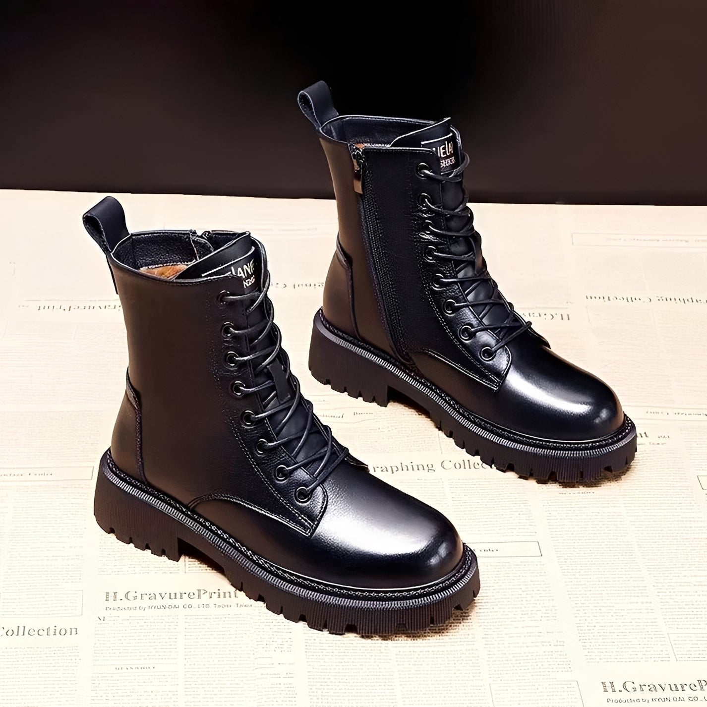 Adelpha - Schwarze Stiefel für kühle Wintertage
