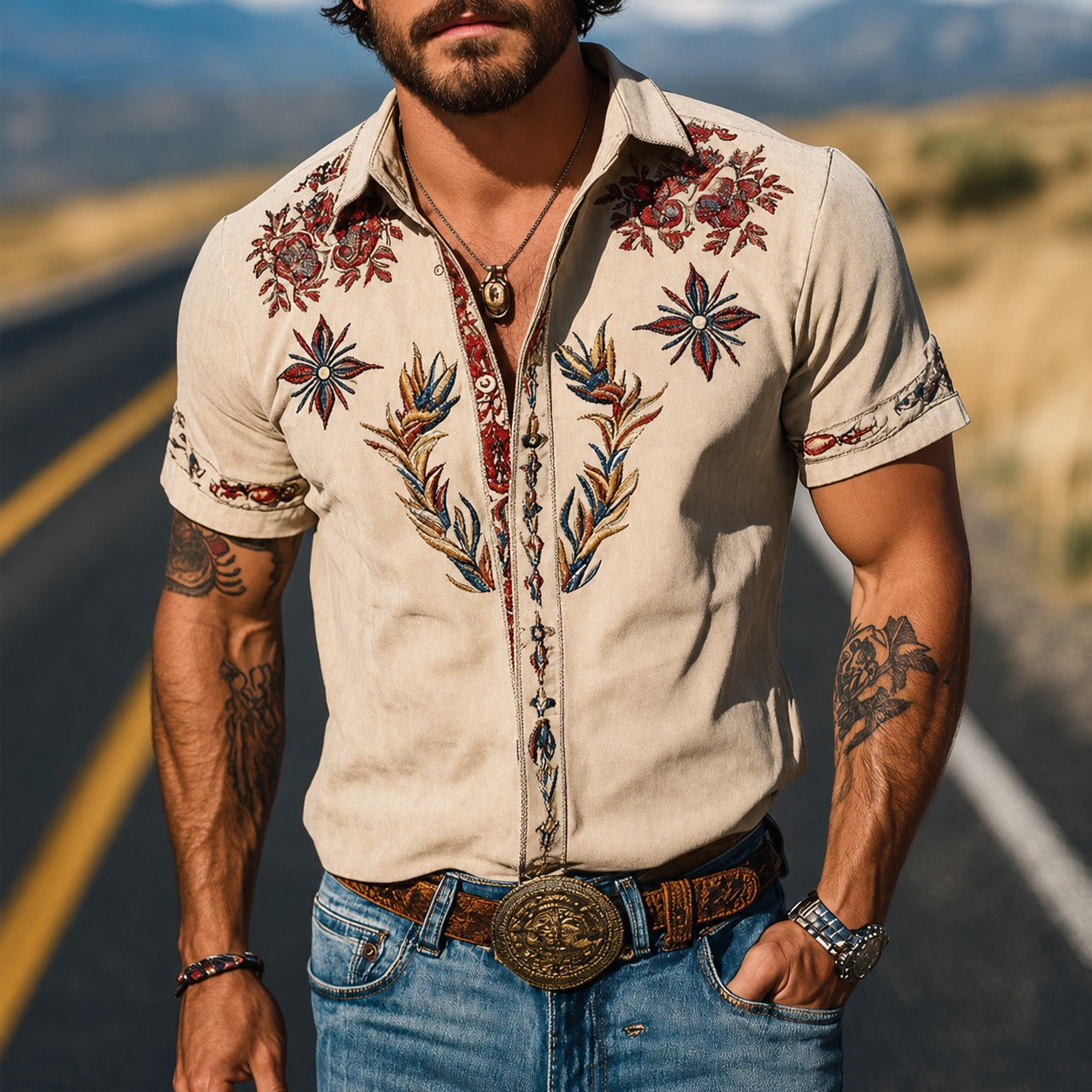 Marvin - Klassisches Shirt mit Details