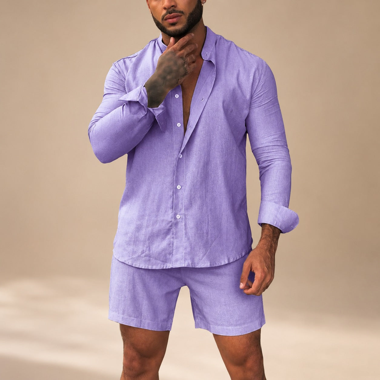 Diego - Entspanntes Set mit Hemd und Shorts