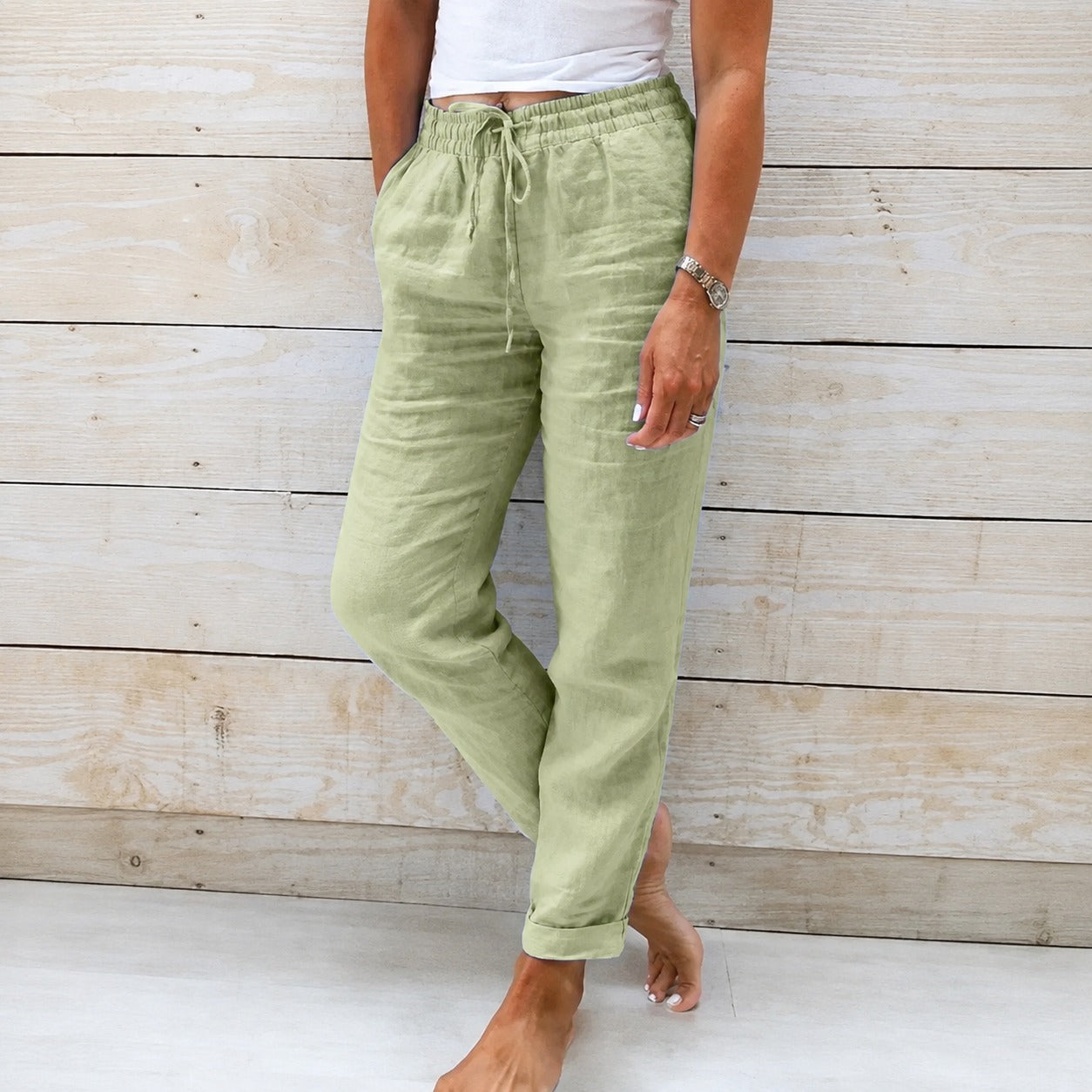 Dyan - Damenhose mit Zugband für einen entspannten Look