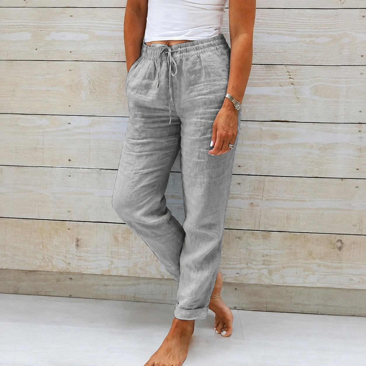 Dyan - Damenhose mit Zugband für einen entspannten Look