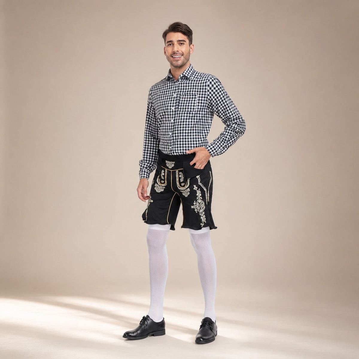 Alexis - Elegantes Hemd mit Karomuster fürs Oktoberfest