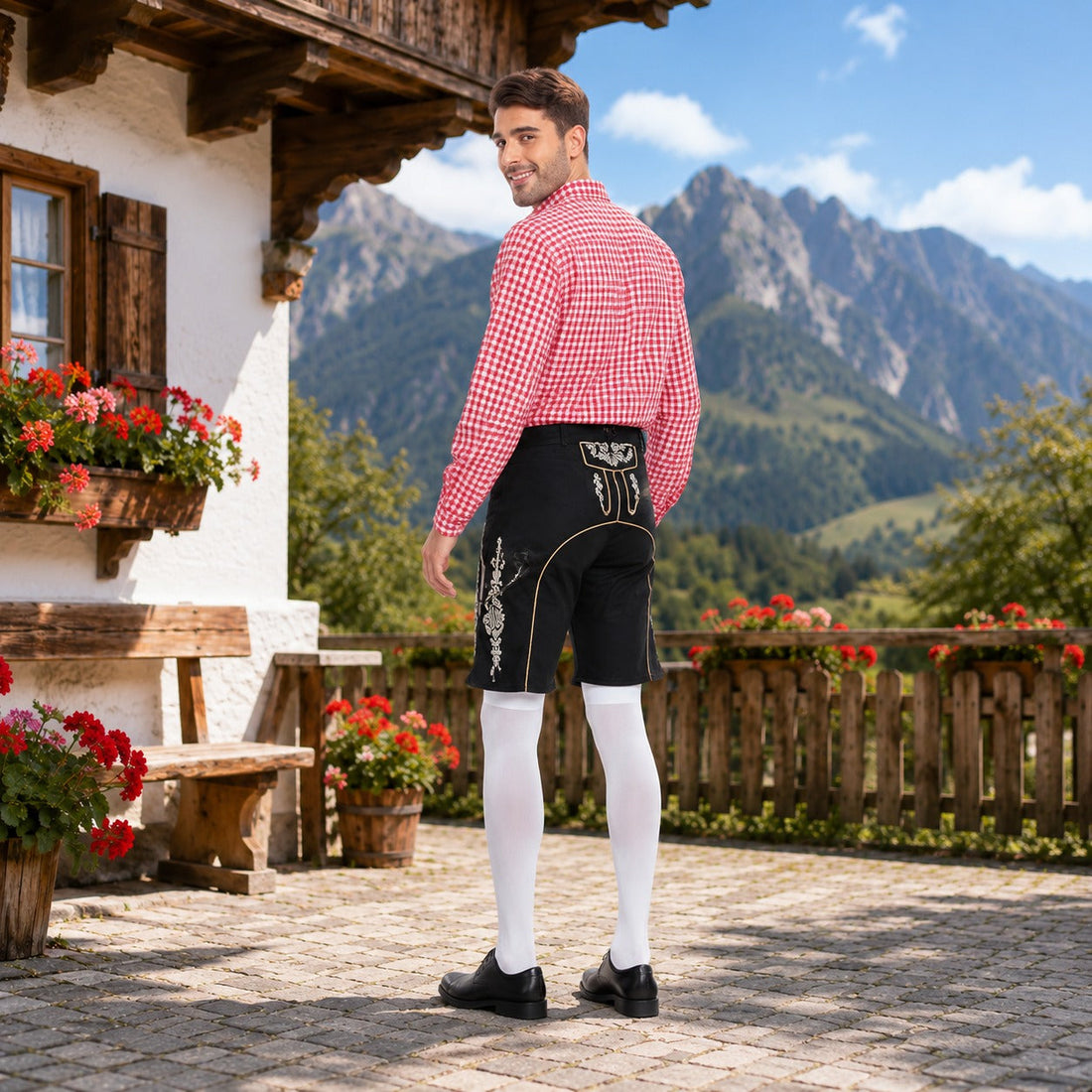 Alexis - Elegantes Hemd mit Karomuster fürs Oktoberfest