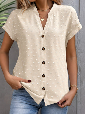 Cardena - Schicke Bluse mit Lässigem Schulterdesign