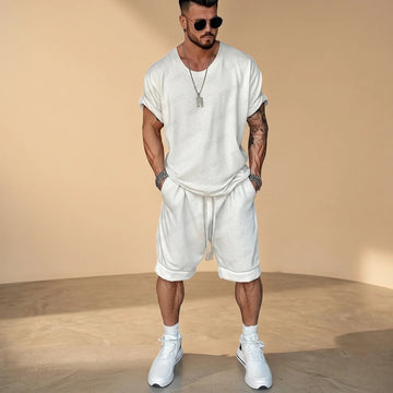 Alan - Lässiges Set mit Hemd und Shorts