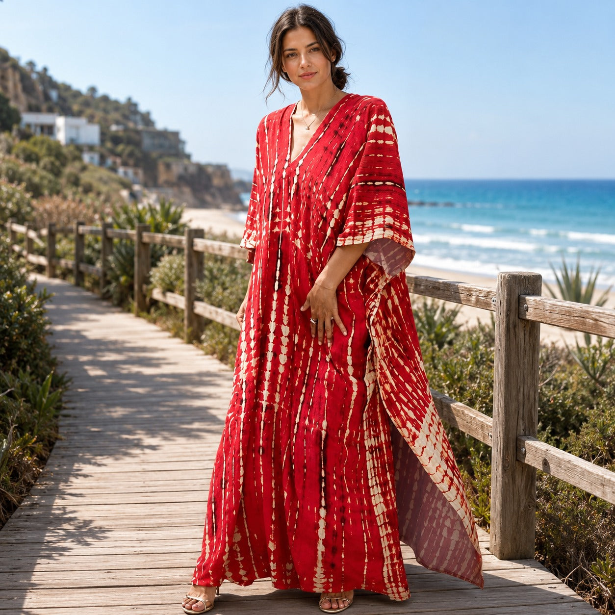 Emmy - Elegantes Boho-Maxikleid