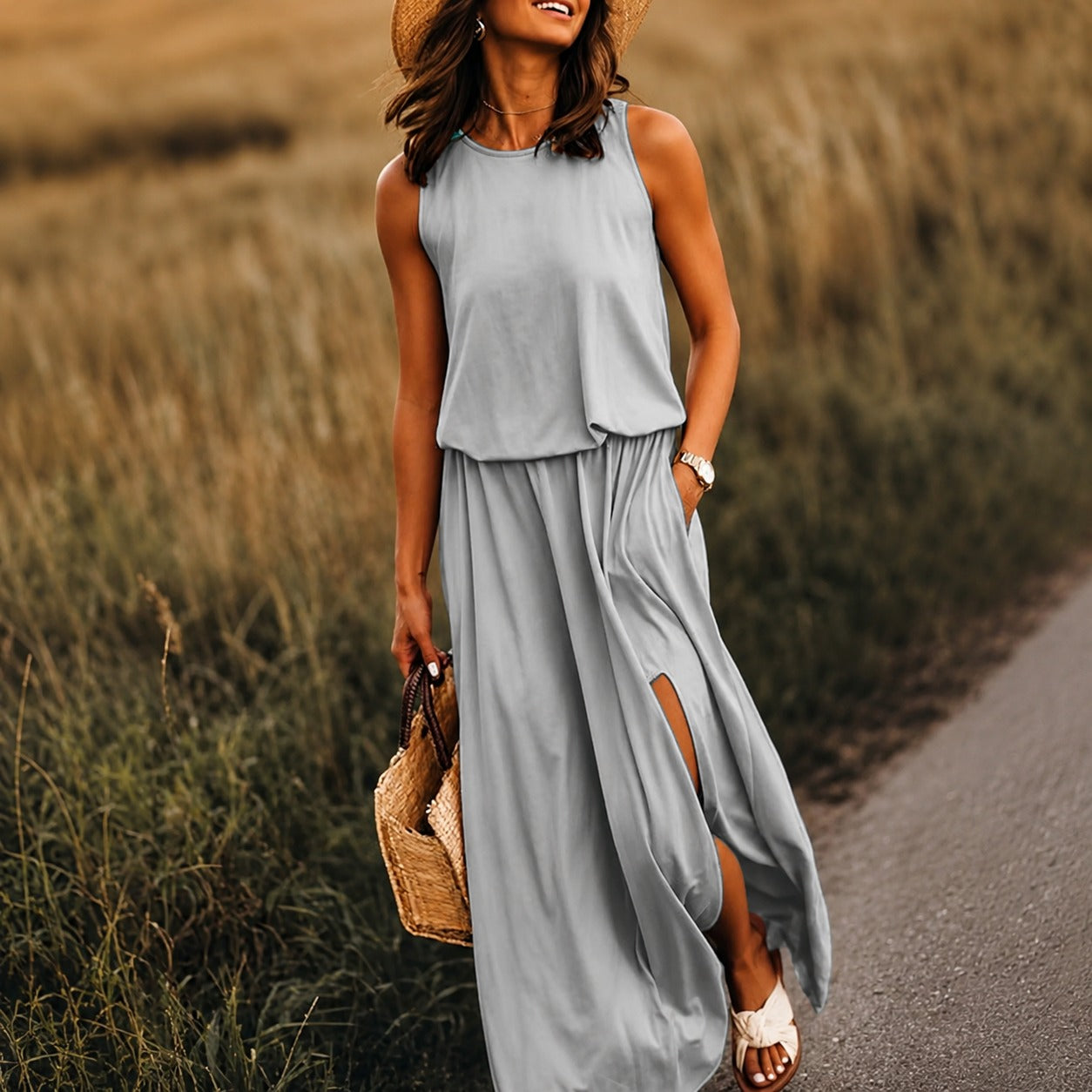 Edna - Lässiges Boho-Maxikleid aus Modal