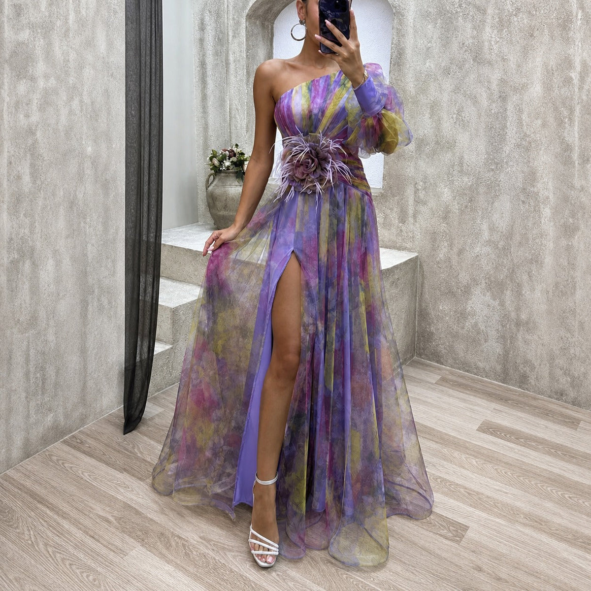 Rowe - Schickes Maxi-Kleid mit Blumenmuster