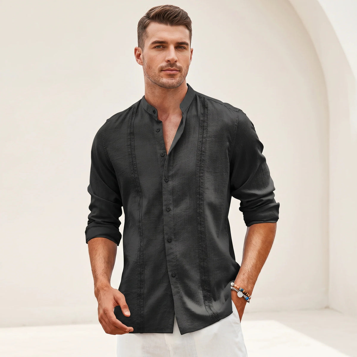 Olivier - Elegantes Besticktes Hemd