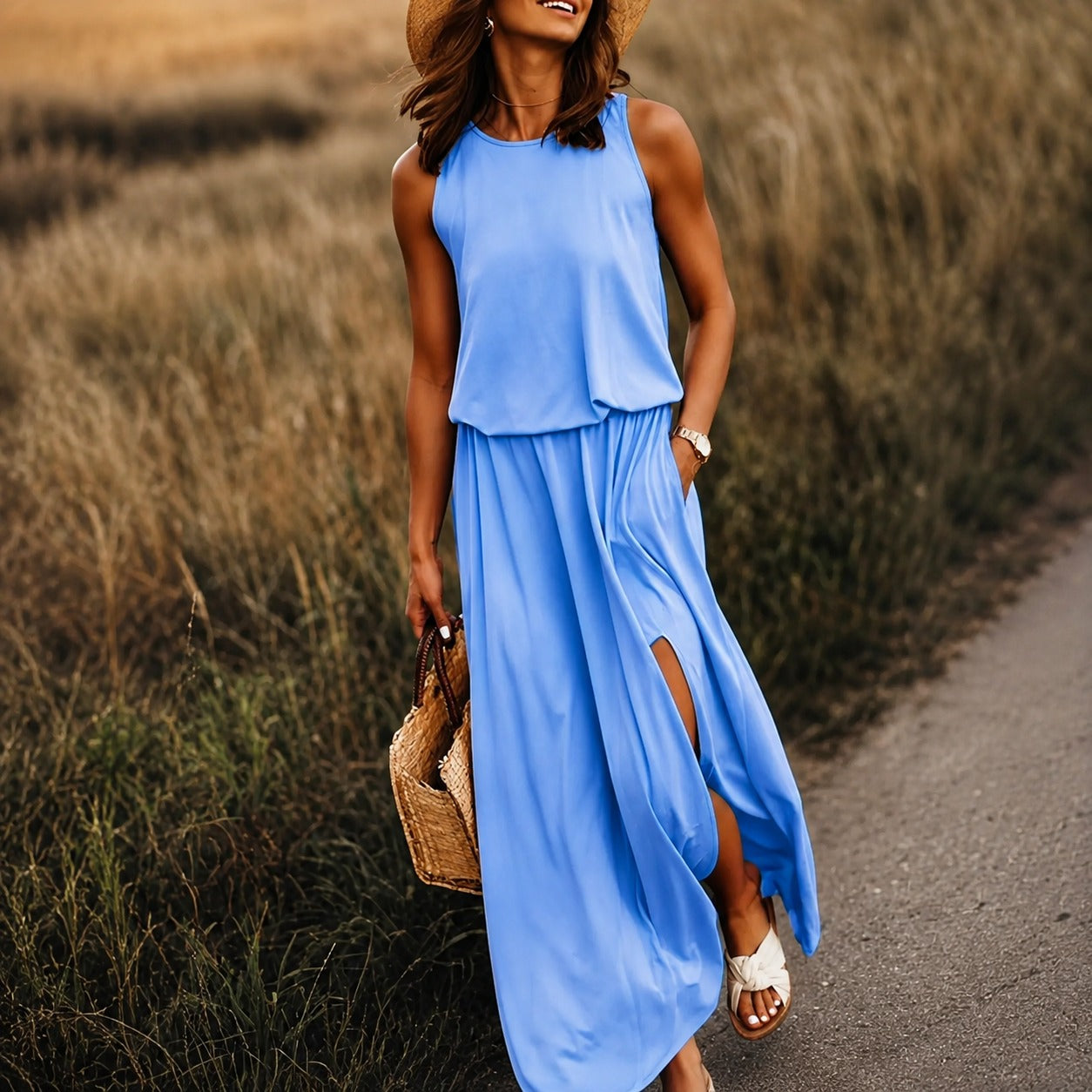 Edna - Lässiges Boho-Maxikleid aus Modal