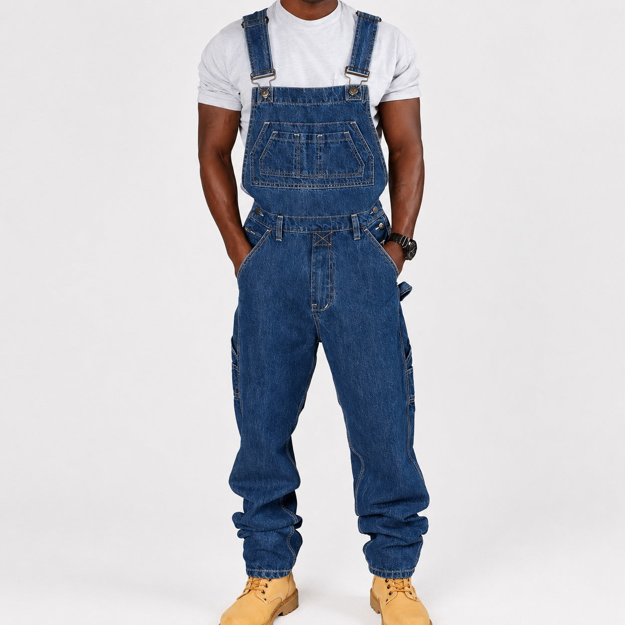 Stefan - Trendige Cargo-Hose im Vintage-Look mit vielen Taschen
