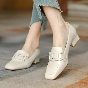 Maisha - Trendige Mokassin-Schuhe mit Absatz