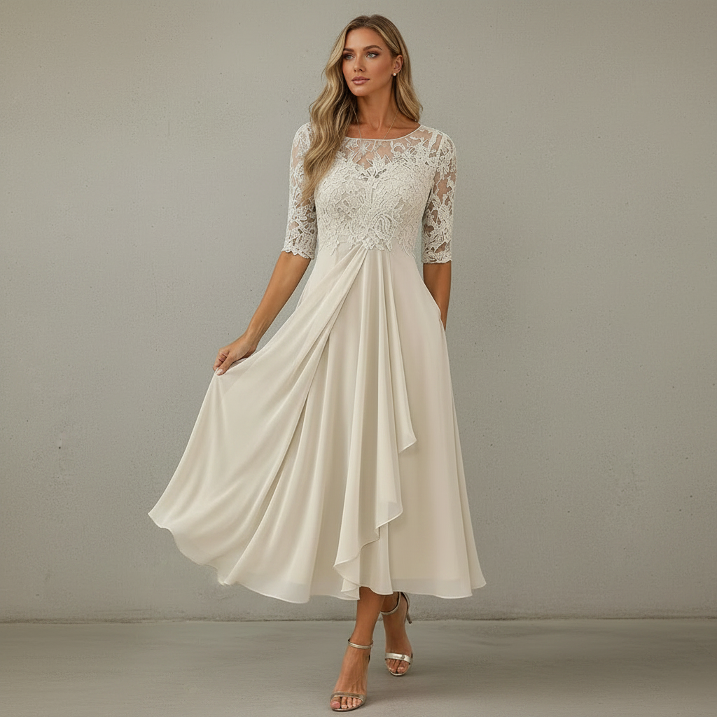Yara - Stilvolles Midikleid aus Chiffon