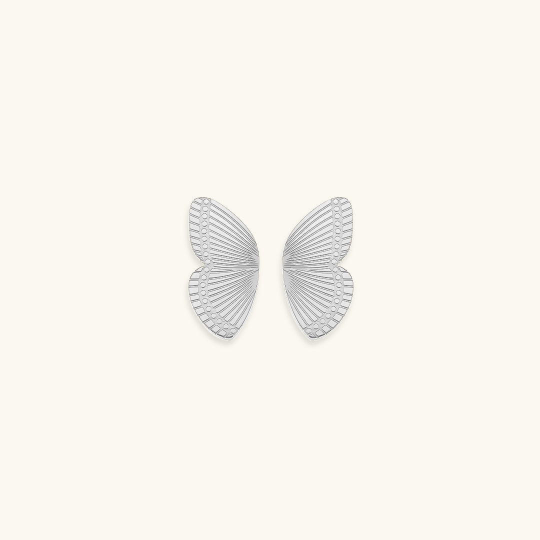 Lila - Ohrringe aus goldenem Schmetterling