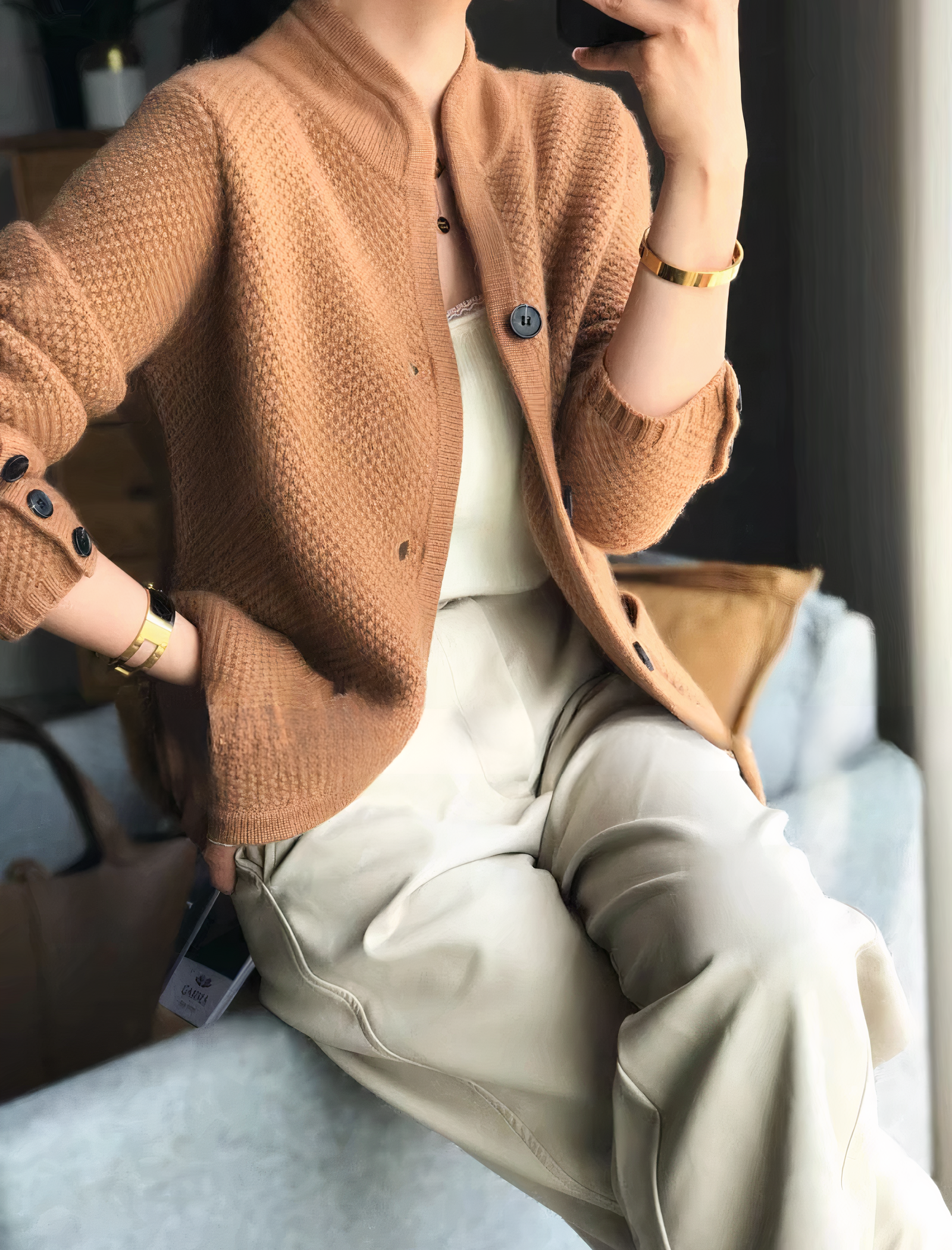 Edda – Femininer Cardigan mit Knopfleiste und elegantem Schnitt