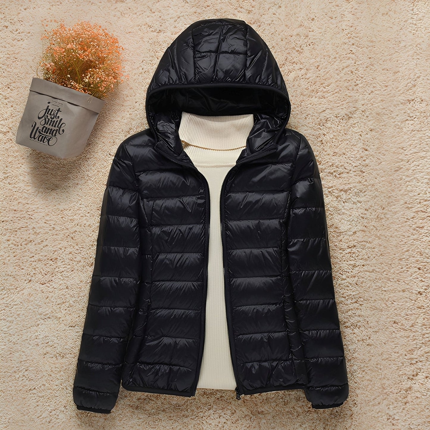 Abbie - Damen-Kapuzen-Steppjacke