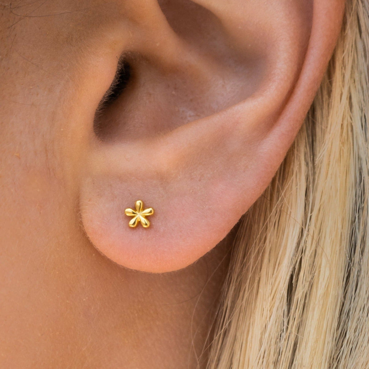 Lily – Kleine Ohrringe aus Gold