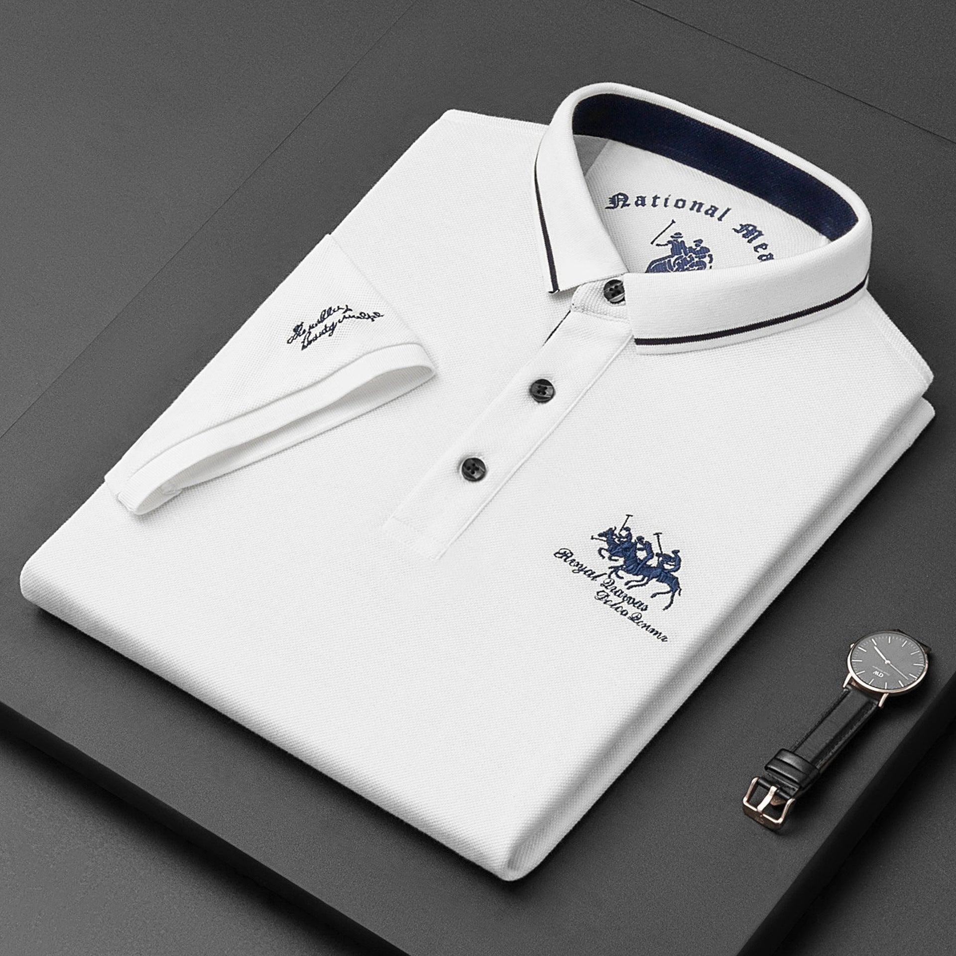 Miles - Polo mit Stickerei
