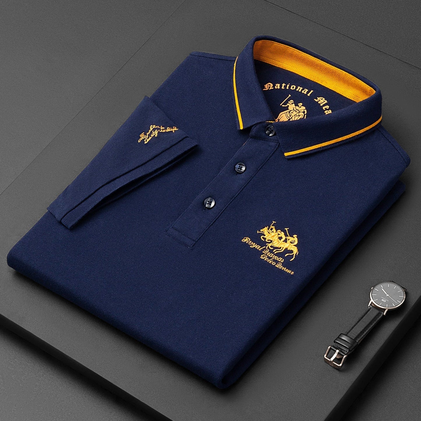 Miles - Polo mit Stickerei