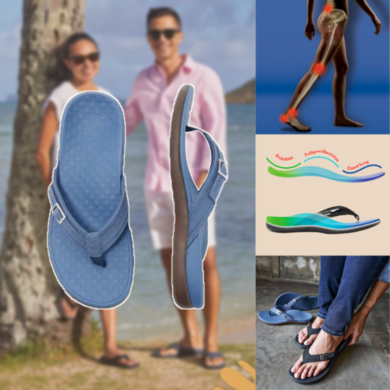 Fuß Himmel - Sandalen für den Sommer
