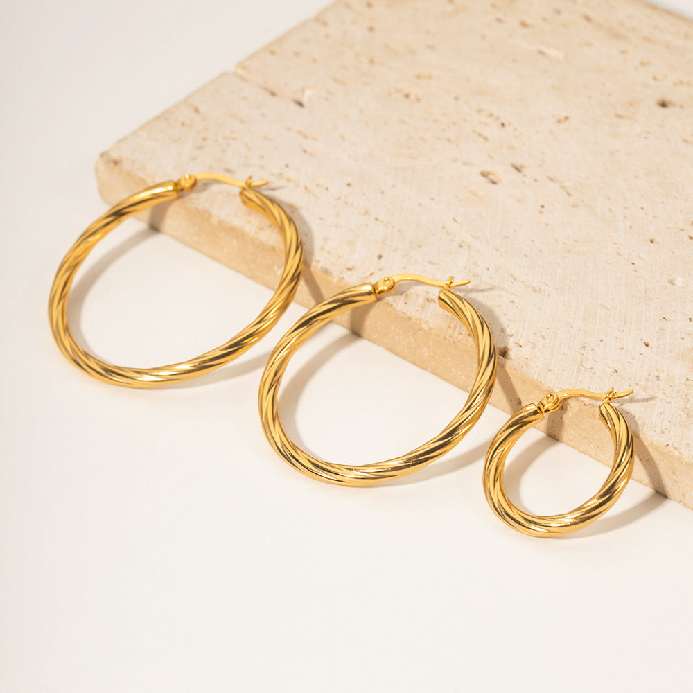 Zephy - Ohrringe aus gedrehten Ringen