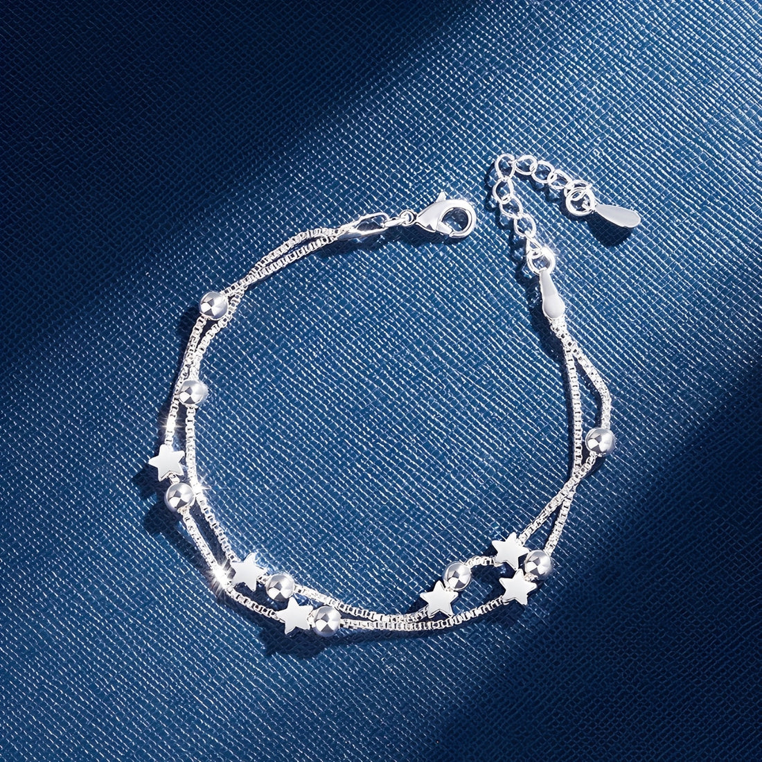 Yuna – Doppelkreis Stern Armband im koreanischen Stil