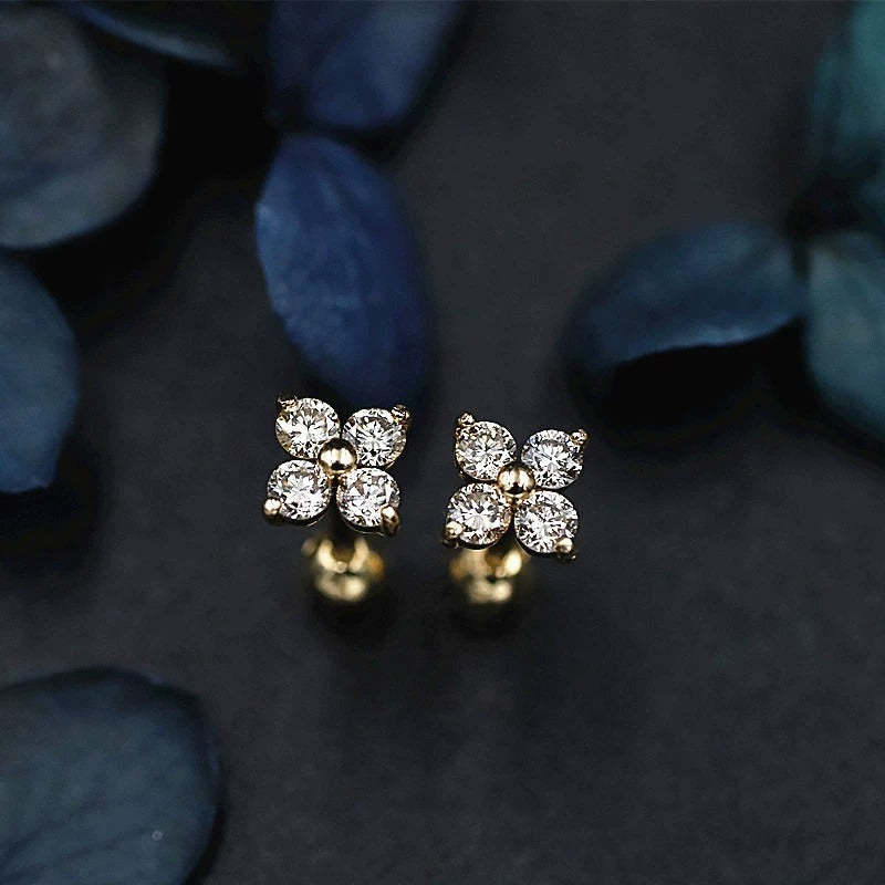 Mia – Ohrringe aus glitzerndem Kristall