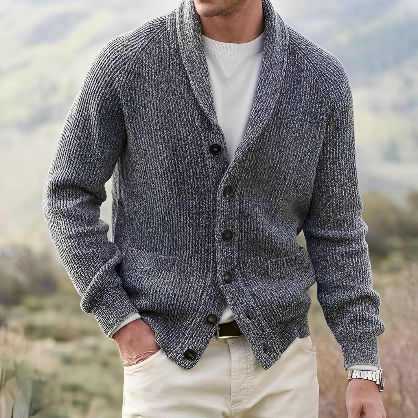Kendrik - Warme und bequeme Herren-Strickjacke