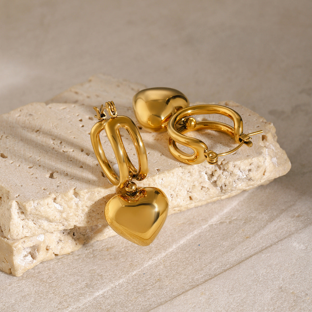 Audrey - Ohrringe aus Goldherz