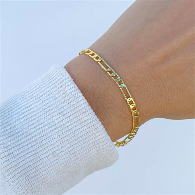 Saturn - Armband aus goldener Kette