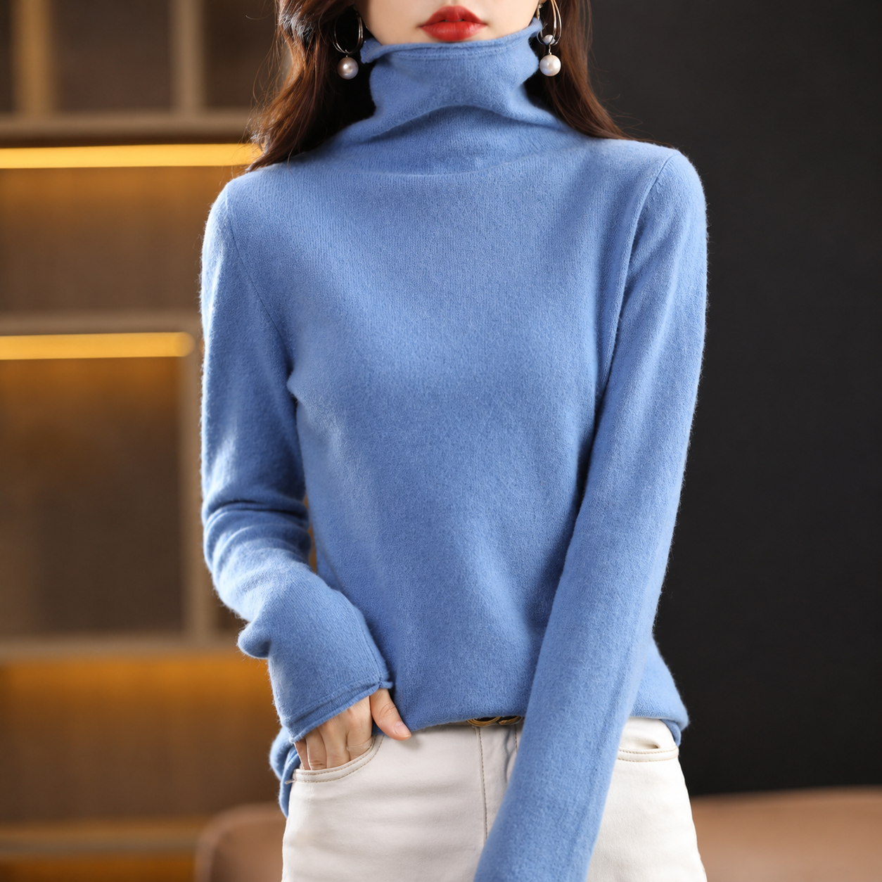 Akainu - Stilvoller Rollkragenpullover