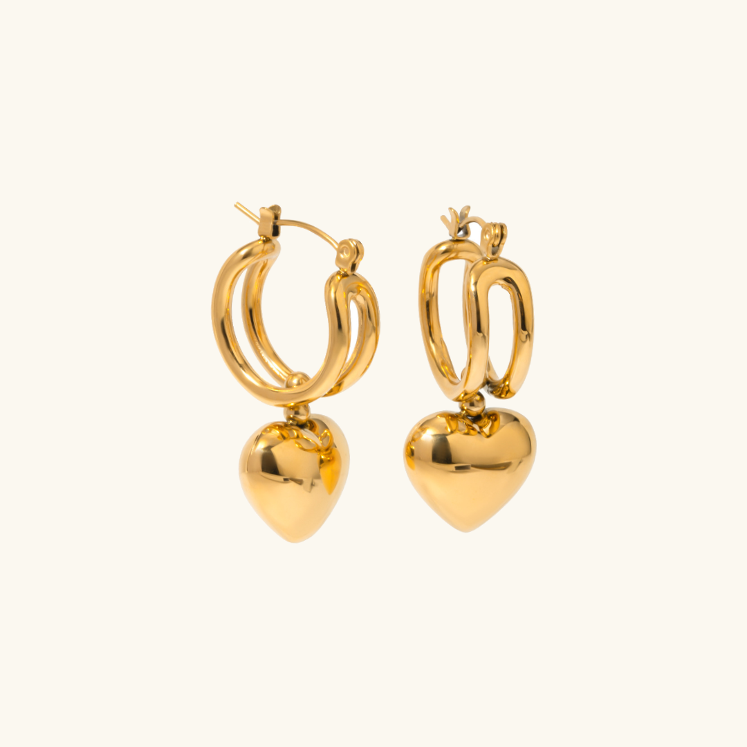 Audrey - Ohrringe aus Goldherz