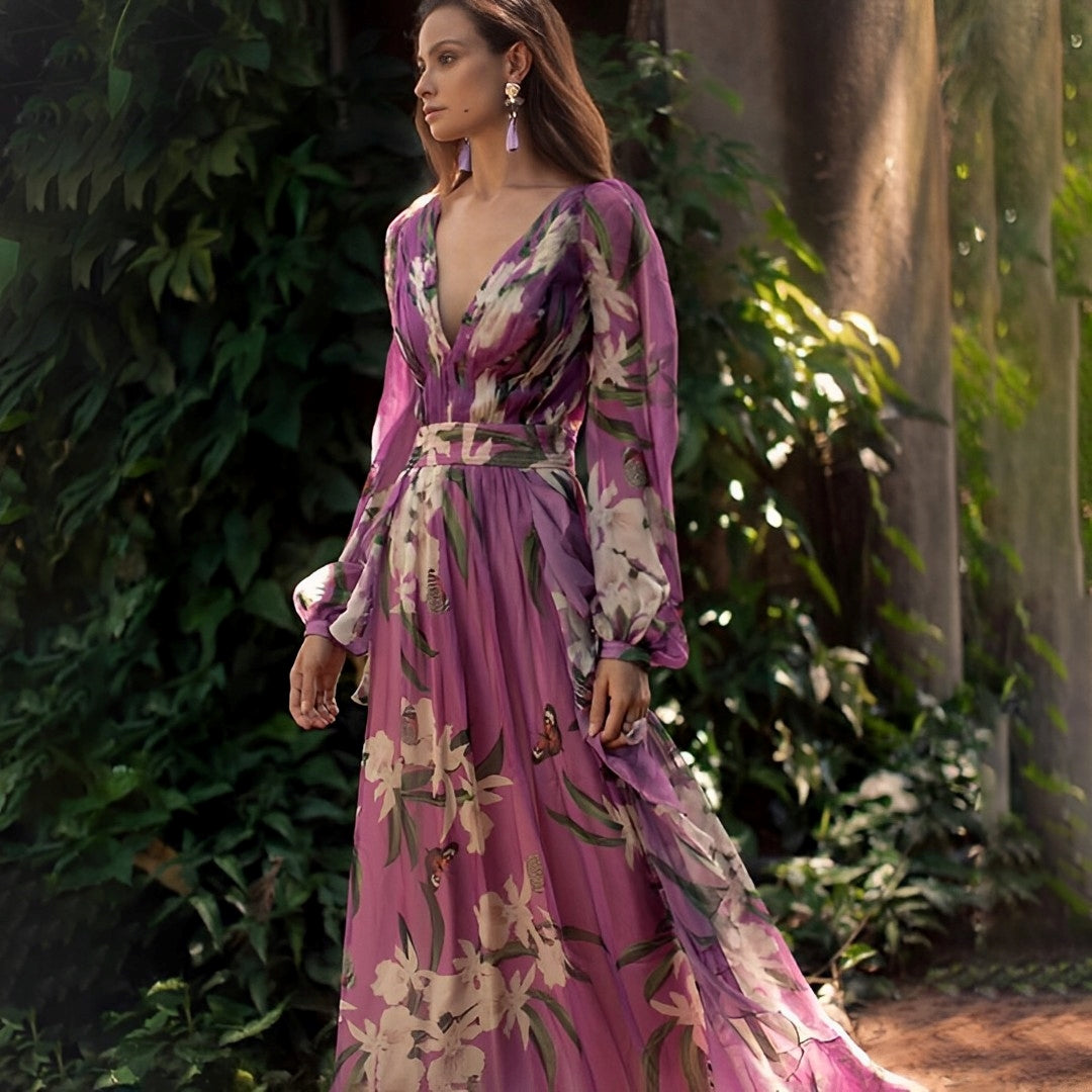 Theia - Leichtes Blumenkleid für heiße Tage