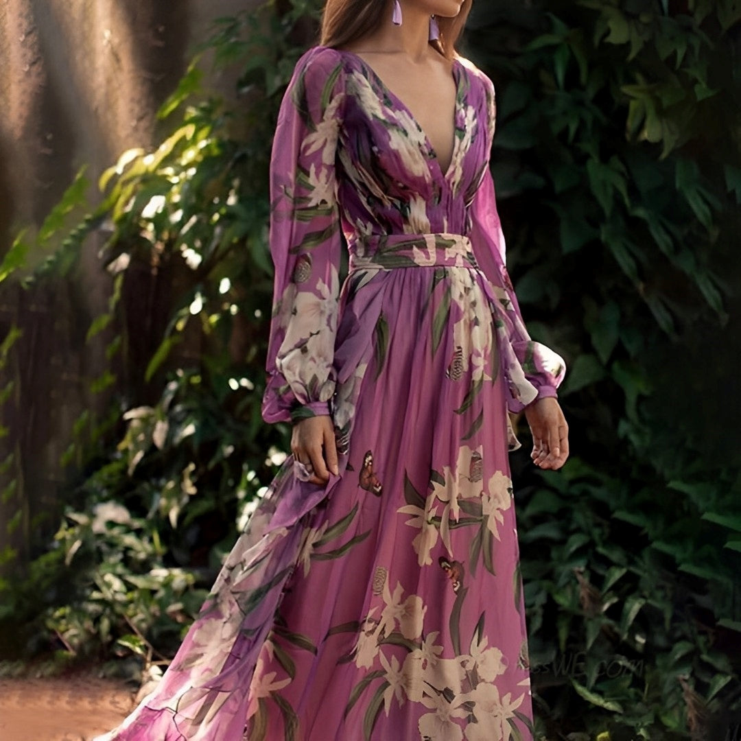 Theia - Leichtes Blumenkleid für heiße Tage