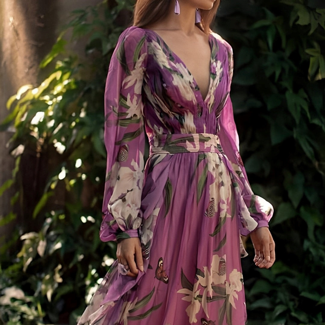 Theia - Leichtes Blumenkleid für heiße Tage