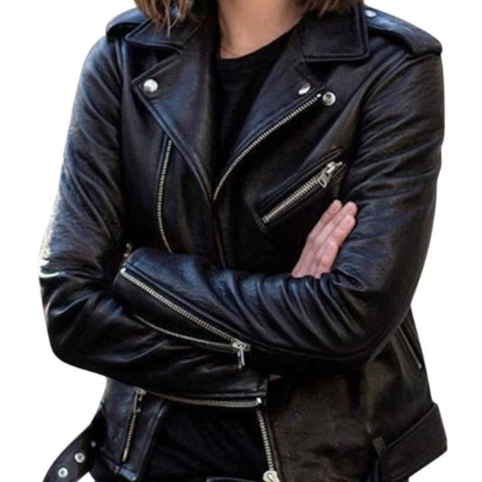 Waleria - Lederjacke, schlankes Design