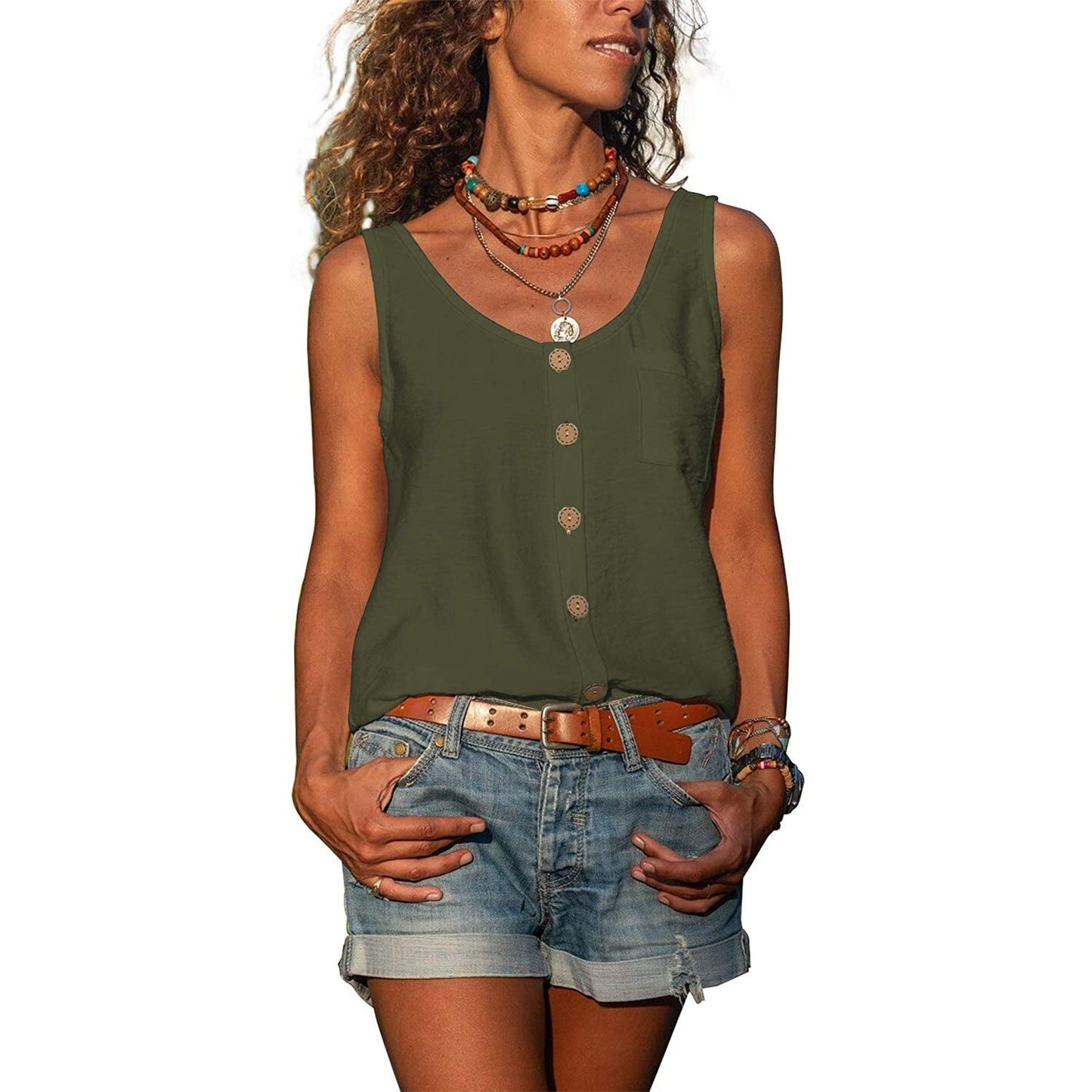 Margie - Stilvolles Modetanktop Ibiza für Damen