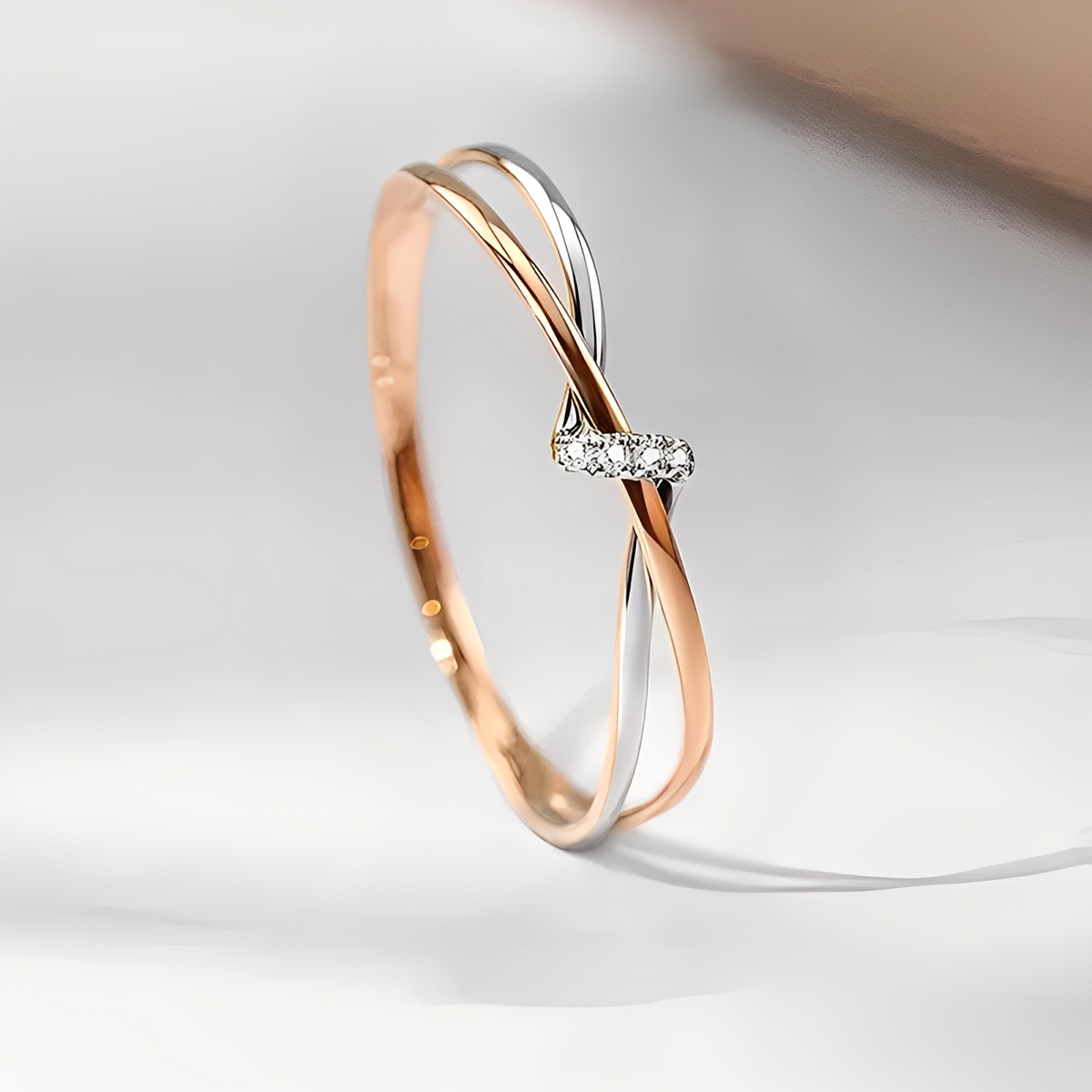 Eleane – Bicolor Eleganter Unendlicher Ring