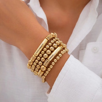 Mira – Set von 5 stapelbaren Perlenarmbändern
