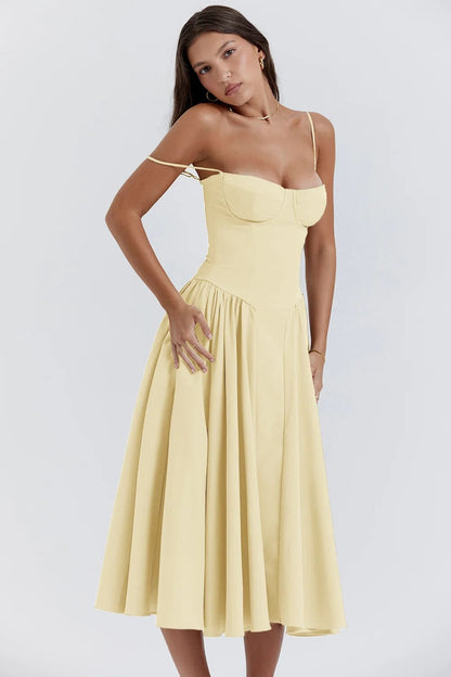 Jutte - Ärmelloses Midi-Kleid für Damen