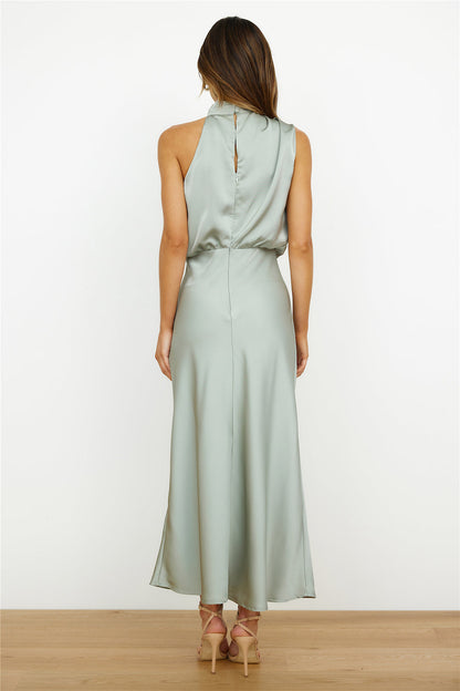 Elianna – Stilvolles Midi-Kleid mit asymmetrischem Ausschnitt